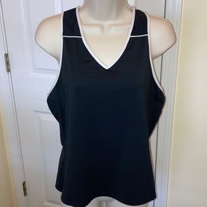 New Balance Racerback Black Tank Top with White trim (L)